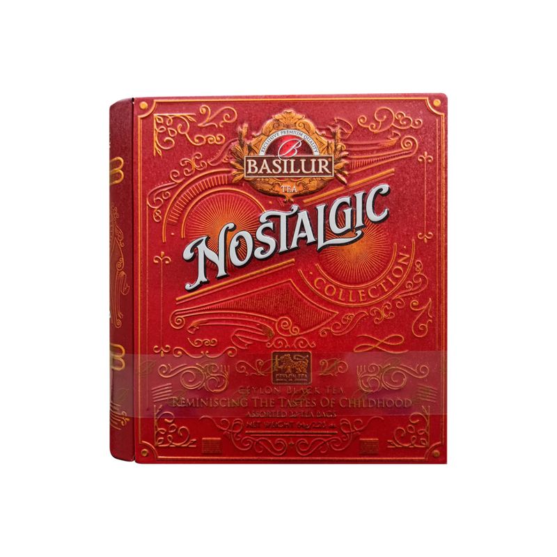 BASILUR - Te Negro Verde Surtido Basilur Libro Nostalgic 32 bolsas