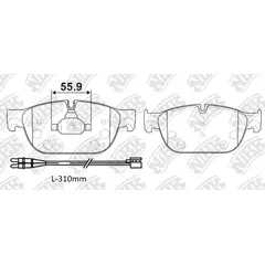 GENERICO - PASTILLA FRENOS DELANTERAS CITROEN DS4 - DS5 2011 -2016