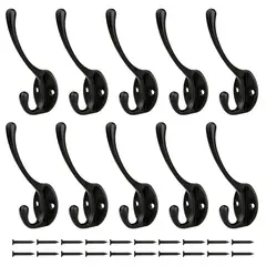 GENERICO - 10Pcs Ganchos Colgadores De Pared Con Tornillos Para Colgar