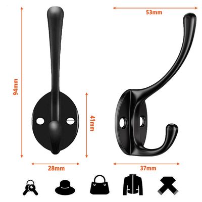 Imagen 2 del producto 10Pcs Ganchos Colgadores De Pared Con Tornillos Para Colgar