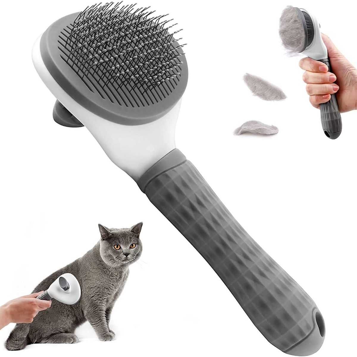 GENERICO - Gris Cepillos De Aseo Para Mascotas Para Perros Y Gatos