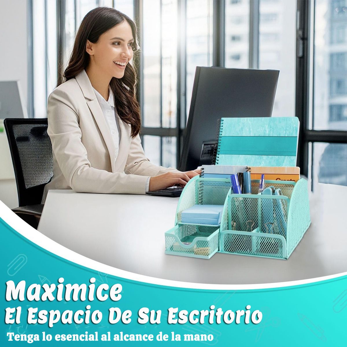 GENERICO - Verde Organizador De Escritorio Para Titular De La Pluma