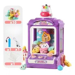 GENERICO - Máquina de Garra Musical con Luces y 10 Peluches Divertidos