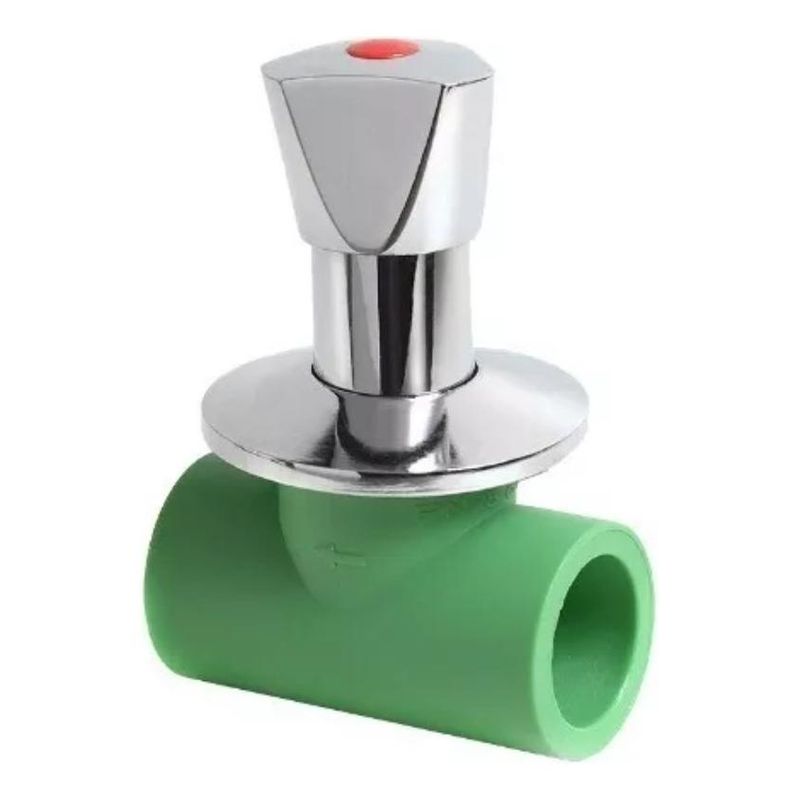 GENERICO - Llave de Paso Cromada 32mm para Termofusión de PPR
