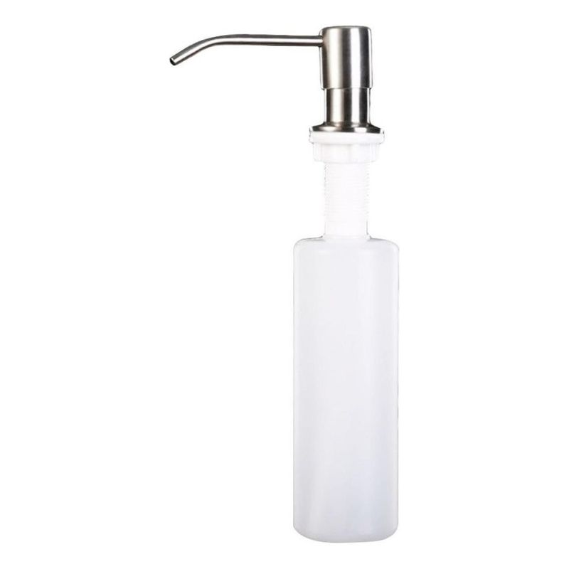 GENERICO - Dispensador Manual de Jabón Plateado Empotrable 500 mL