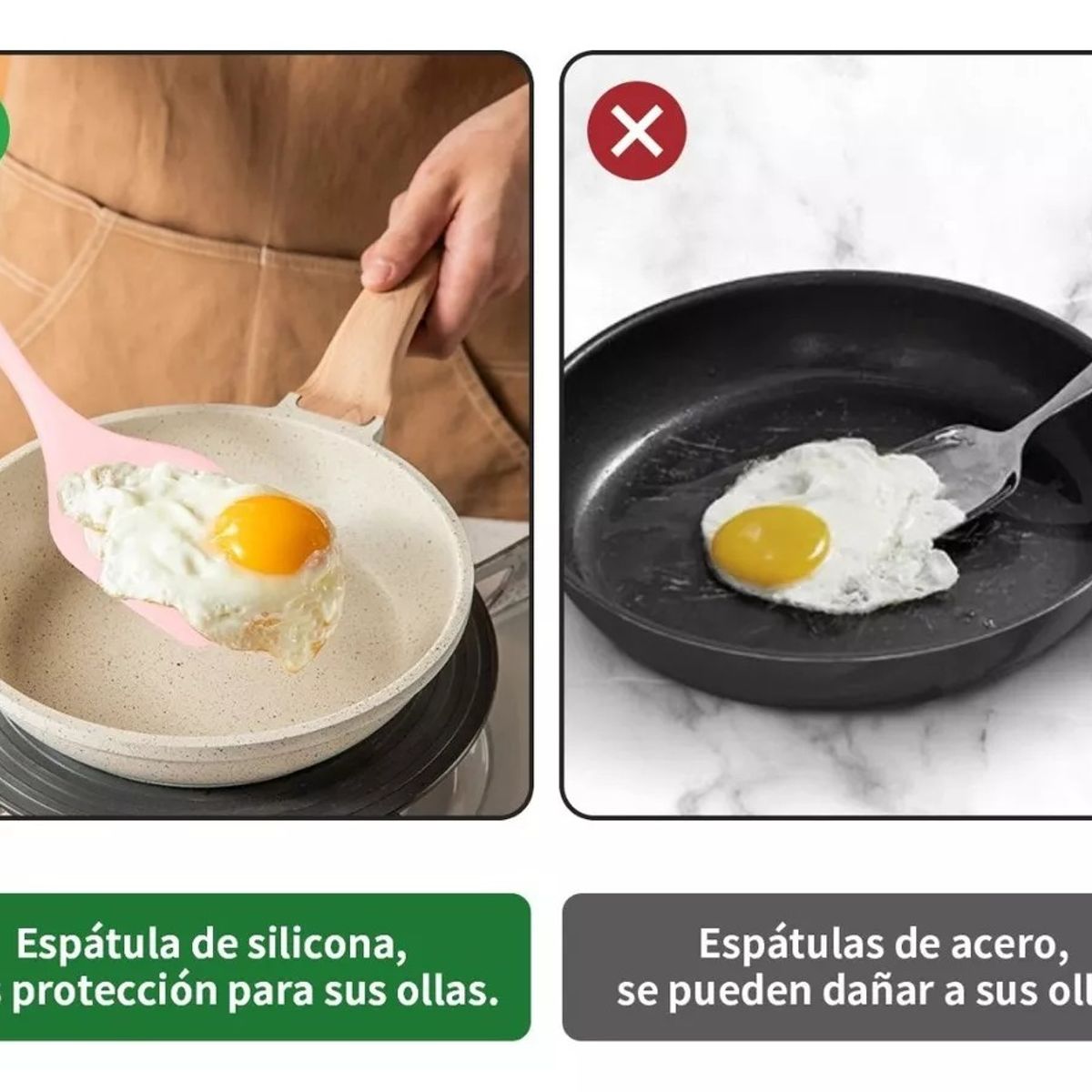 GENERICO - Set 12pcs Utensilios De Cocina De Silicona Antiadherentes Color Rosa