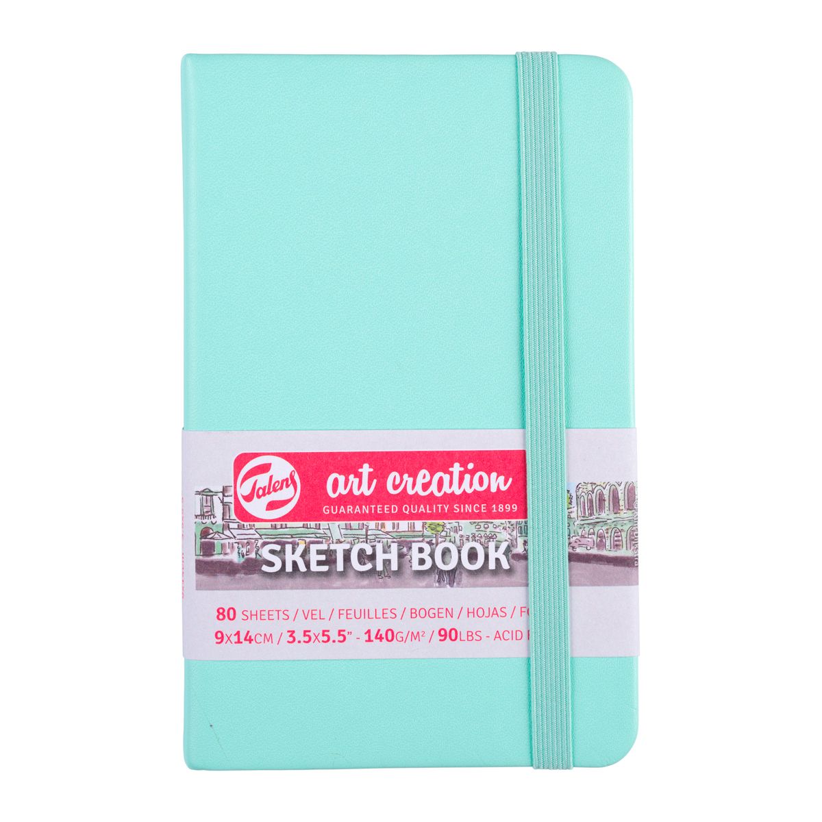 ART CREATION - Libreta Sketchbook Menta Fresca Lisa 140grs 80hjs - 9x14