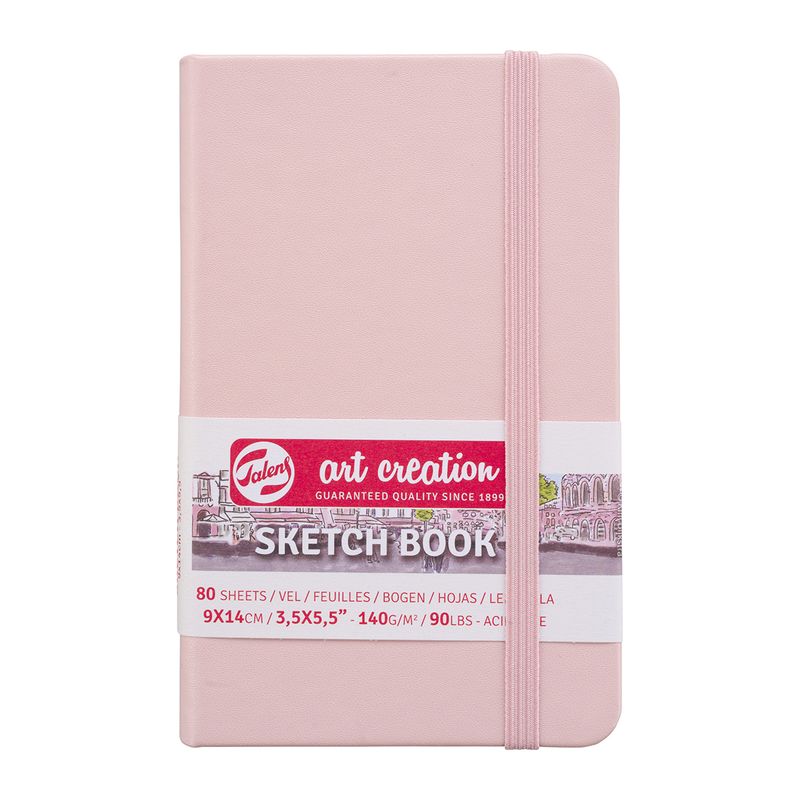 ART CREATION - Libreta Sketchbook Rosa Pastel Lisa 140grs 80hjs - 9x14