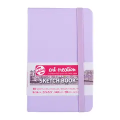 ART CREATION - Libreta Sketchbook Violeta Pastel Lisa 140grs 80hjs - 9x14