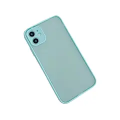 GENERICO - Carcasa Silicona Matte iPhone XR Celeste