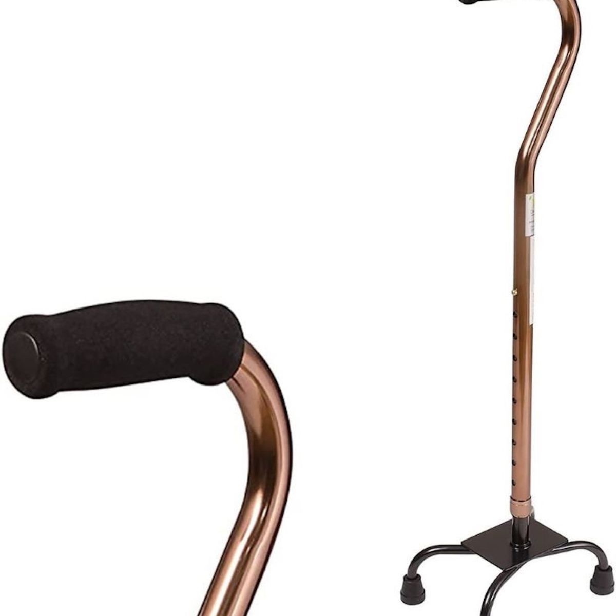 GENERICO - Bastón 4 Patas Cuadruple Ortopedico Regulable