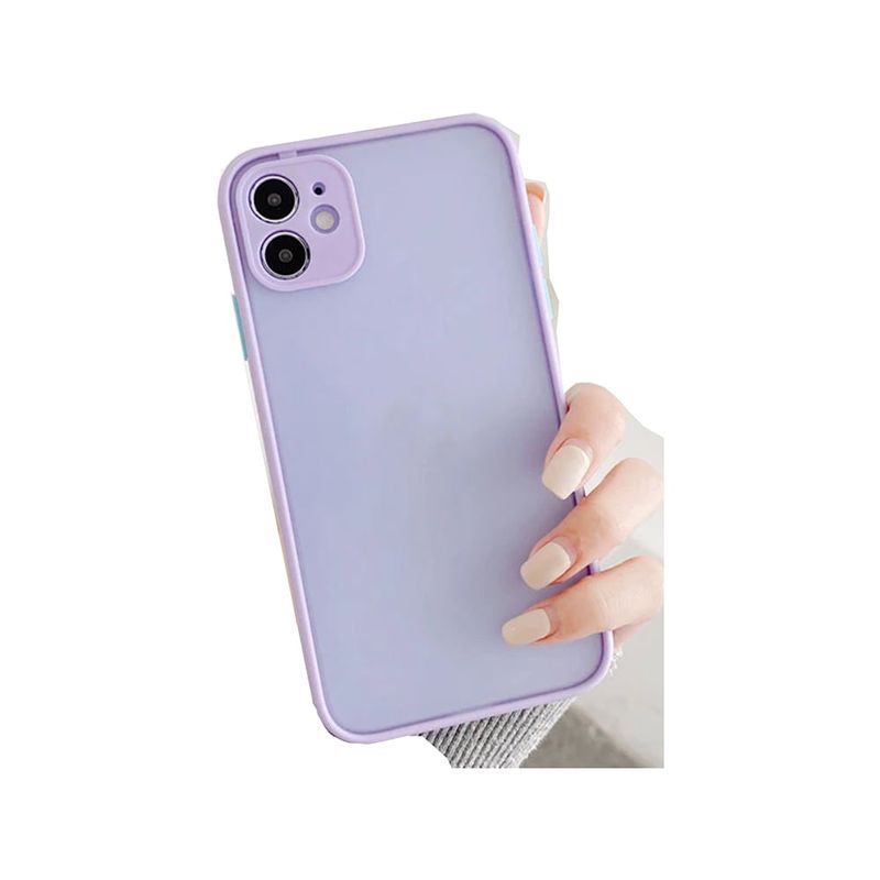 GENERICO - Carcasa Silicona Matte iPhone XR Lila