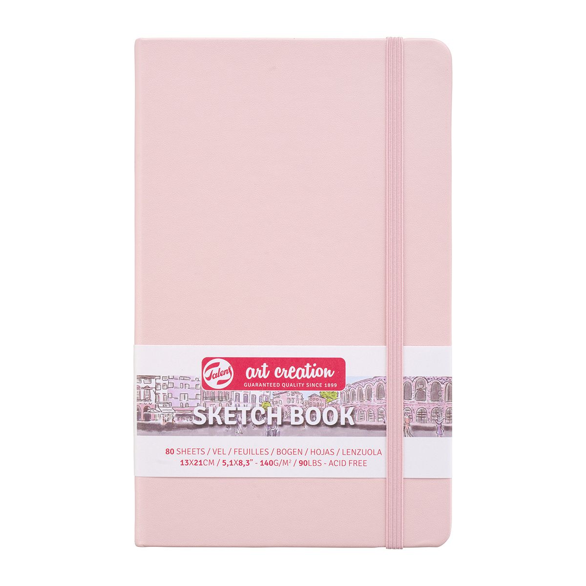 ART CREATION - Libreta Sketchbook Rosa Pastel 140grs 80hjs - 13x21