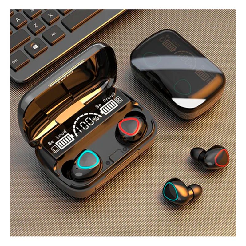 GENERICO - Audífonos Inalámbricos Bluethooth M10 Diseño gota Pantalla Led