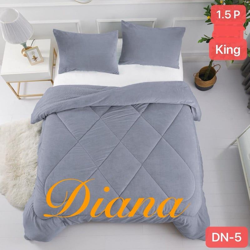 ANGELES DEL HOGAR - COBERTOR PLUSH CON CHIPORRO LISO KING GRIS