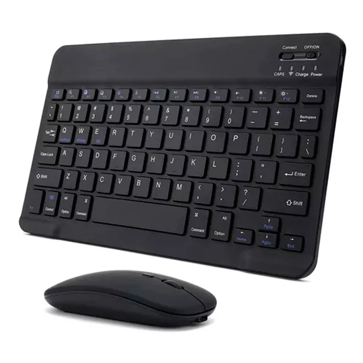 OFERTABKN - Kit Teclado +mouse Inalambrico Bluetooth Para Pc Android Negro