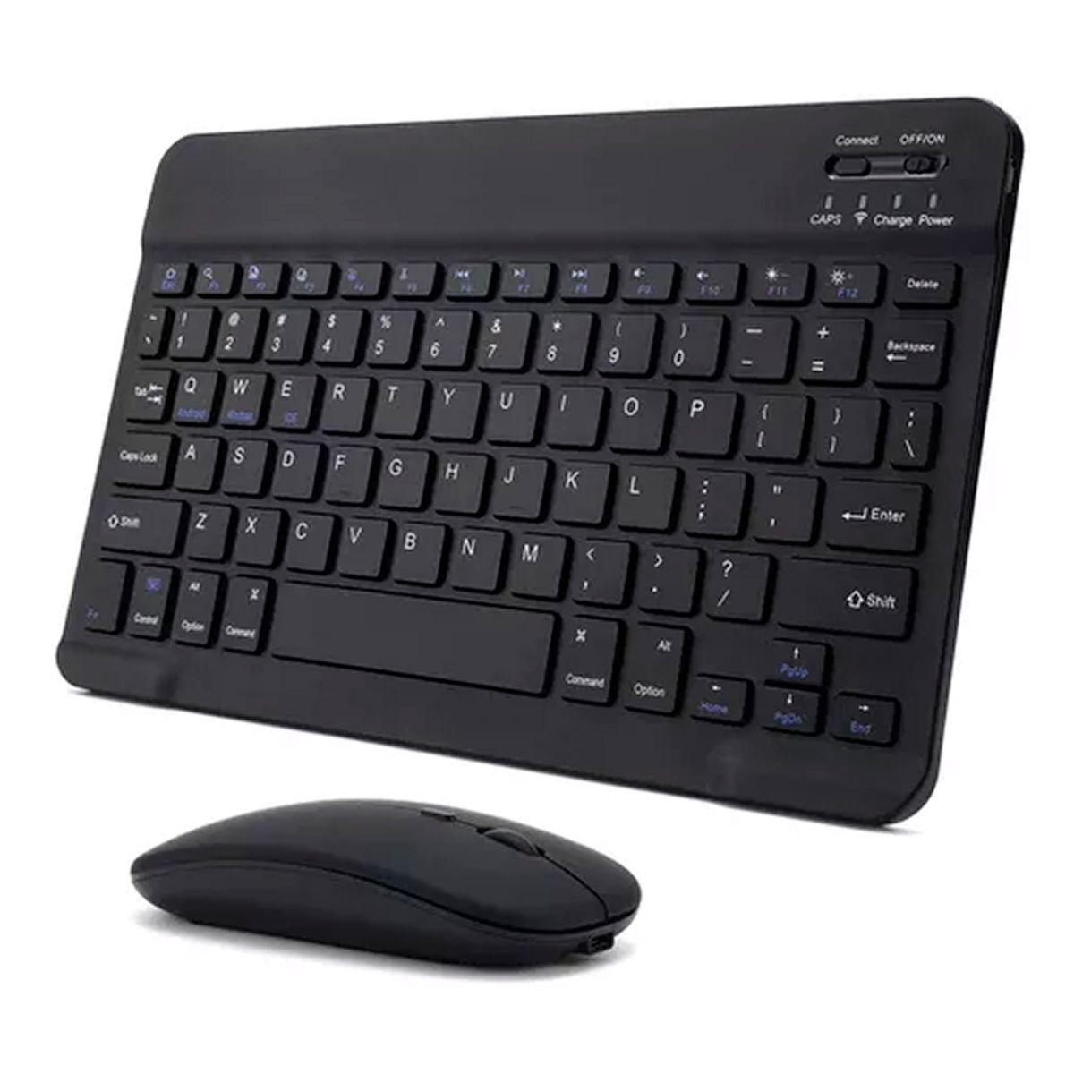 OFERTABKN - Kit Teclado +mouse Inalambrico Bluetooth Para Pc Android Negro