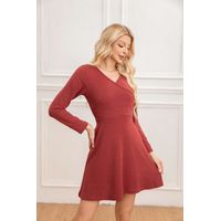 Mini Vestido Corto Manga Larga Corte Princesa 2004