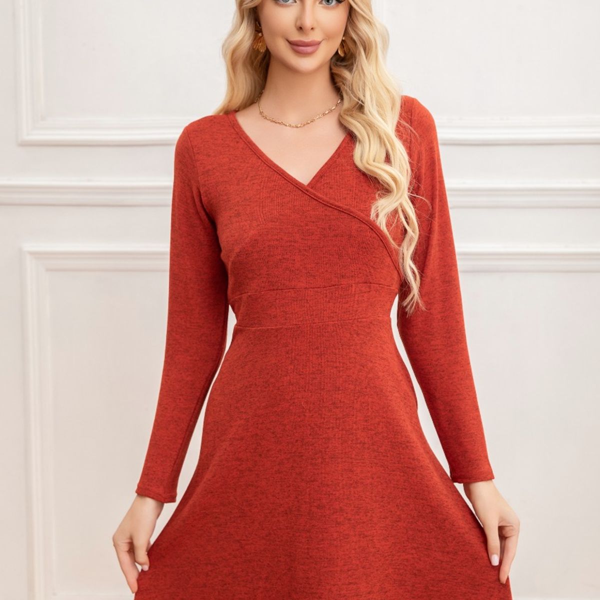 LIKE SHOP - Mini Vestido Corto Manga Larga Corte Princesa 2004