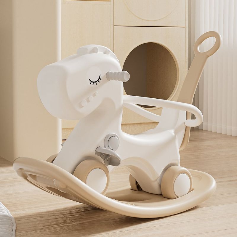 BEBECO - Pony color Blanco con Beige