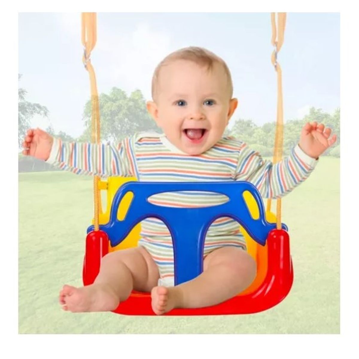 OFERTABKN - Columpio Silla 3 En 1 Ajustable Portátil Niños Asiento Bebé