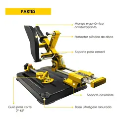 GUTSTARK - Soporte Esmeril Angular Amoladora Corte Diametro 100 A 125