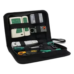 GENERICO - Crimpeadora Rj45 Tester Probador Cable Conectores Redes