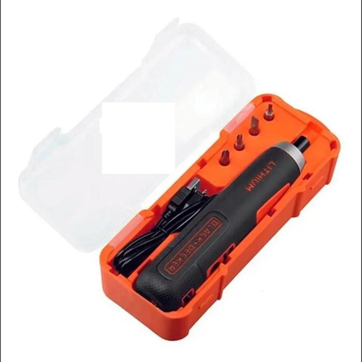 BLACK+DECKER - ATORNILLADOR INALÁMBRICO BLACK + DECKER  BD40K4-LA 4V + 4 ACC +USB