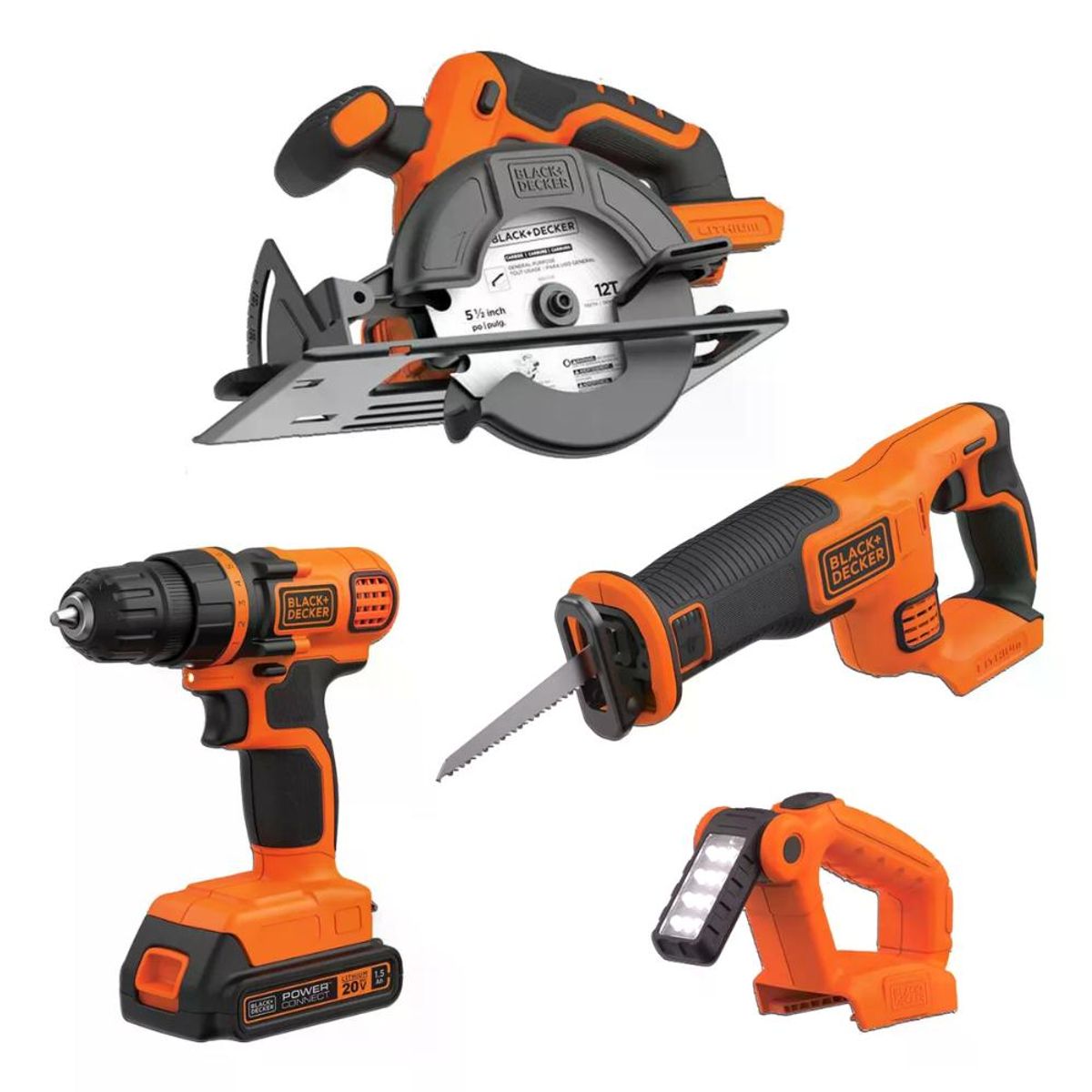 BLACK+DECKER - Kit Homework Taladro Atornillador 20v Máx Black+decker