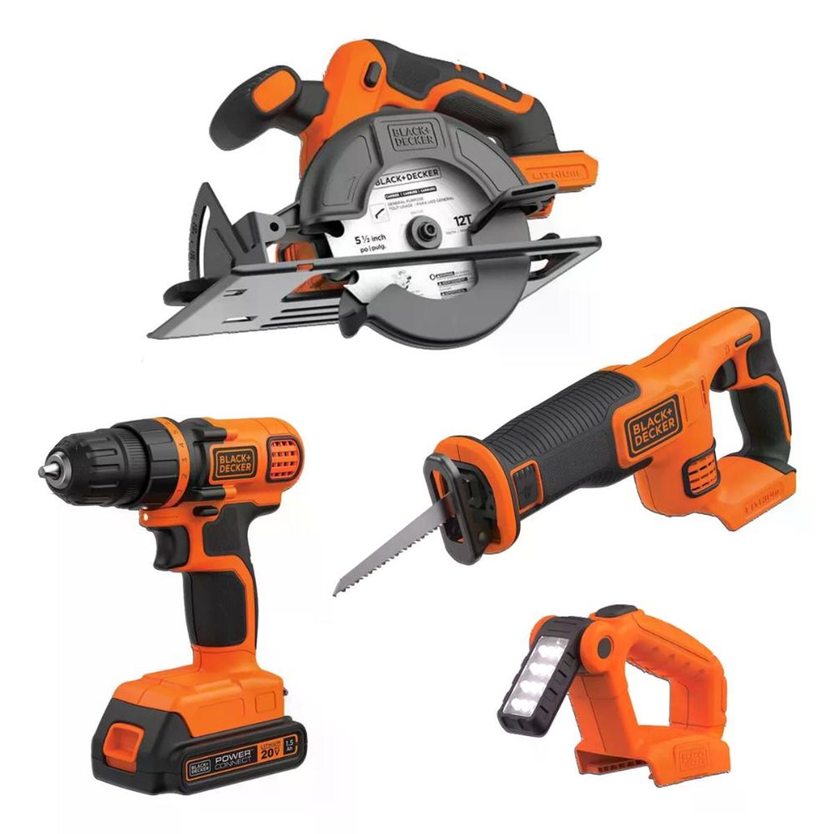 BLACK+DECKER - Kit Homework Taladro Atornillador 20v Máx Black+decker