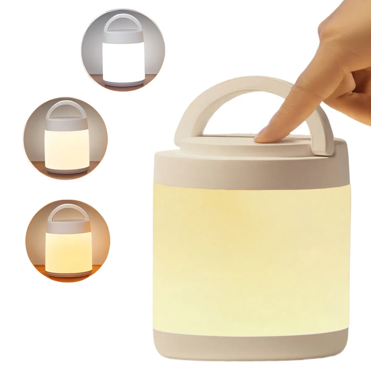 GENERICO - Luz de Noche Recargable para Niños Habitación Cámping-Blanco