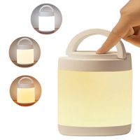 Luz de Noche Recargable para Niños Habitación Cámping-Blanco