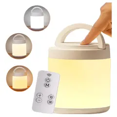 GENERICO - Luz de Noche Recargable para Niños Habitación Cámping-Blanco