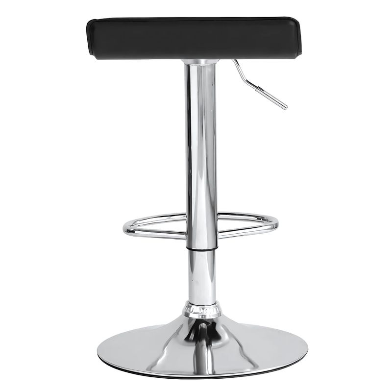 GENERICO - Silla Bar Altura Ajustable con Reposapiés Negro