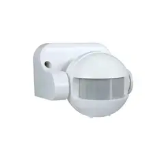 GENERICO - Sensor de Movimiento 180° para Exterior Pack 3 Unidades Blanco