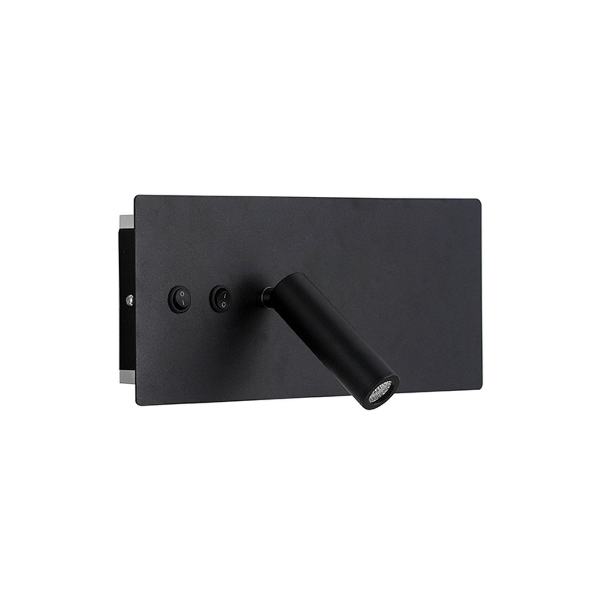 HB LEDS - Apliqué LED Lector Line USB 3W+10W Negro - Luz Cálida