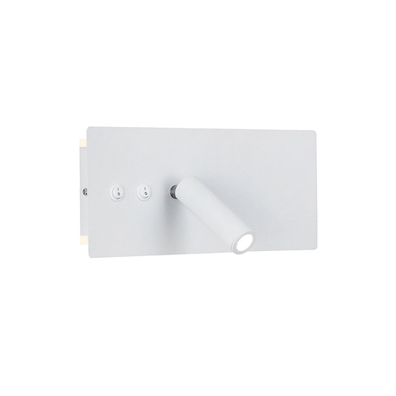 HB LEDS - Apliqué LED Lector Line USB 3W+10W Blanco - Luz Cálida