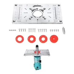 GENERICO - Placa de Inserción Multifuncional para Fresadora de Madera