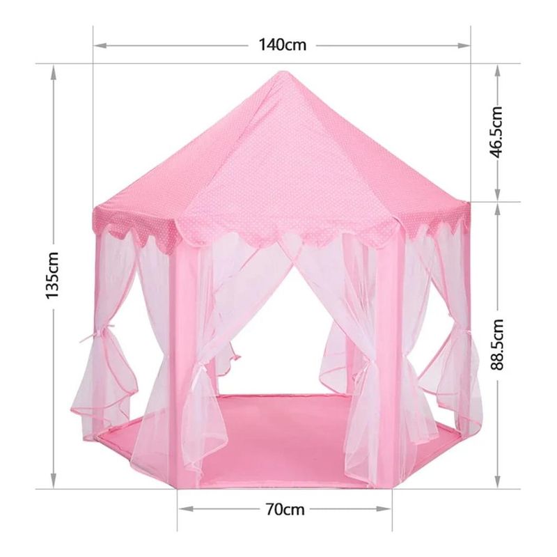 GENERICO - Casita Infantil Plegable de Princesas con Cortinas