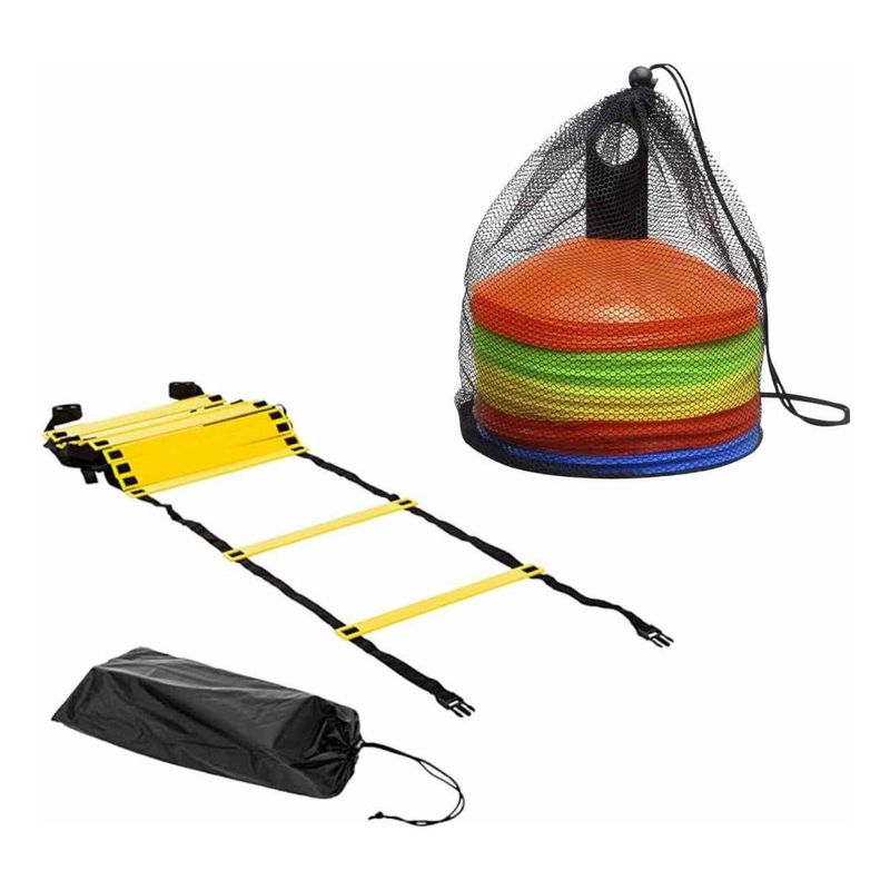 GENERICO - Kit Deportivo de Conos y Escalera de Agilidad 6 m