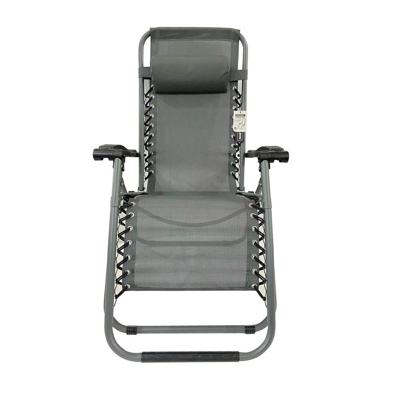 NORTHWEST - Silla Reposera Plegable Gravedad Cero Atlanta Gris Northwest