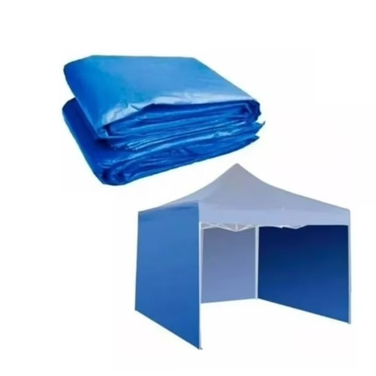 GENERICO - Lona Repuesto Lateral 3x3 Mts Toldo Plegable Jardin