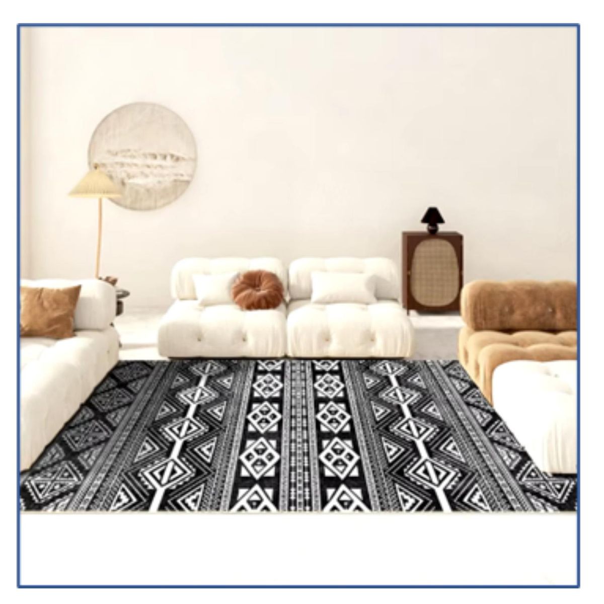 AUCKLAND OUTDOOR - Alfombra Living Grande 150X200 Cm. Tapete Sala Kemer 3D