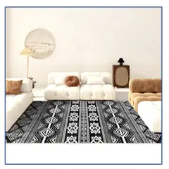 AUCKLAND OUTDOOR - Alfombra Living Grande 150x200 cm. Tapete Sala Kemer 3D