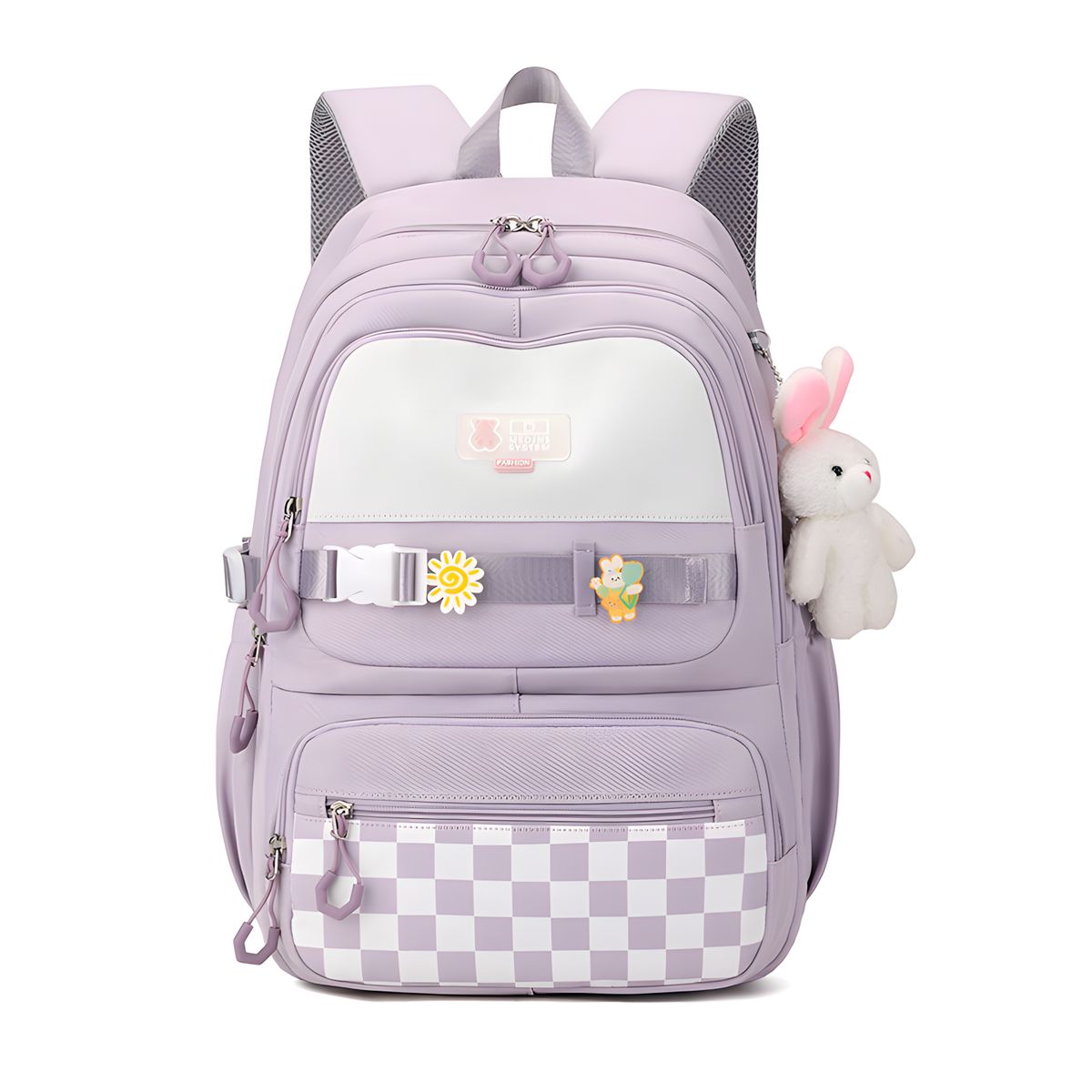 GENERICO - Mochila Escolar Para Niña Adolescente Estudia Con Colgante