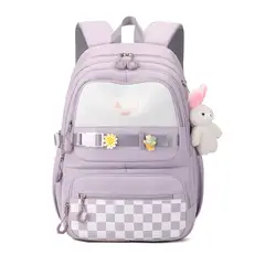 GENERICO - Mochila Escolar Para Niña Adolescente Estudia Con Colgante