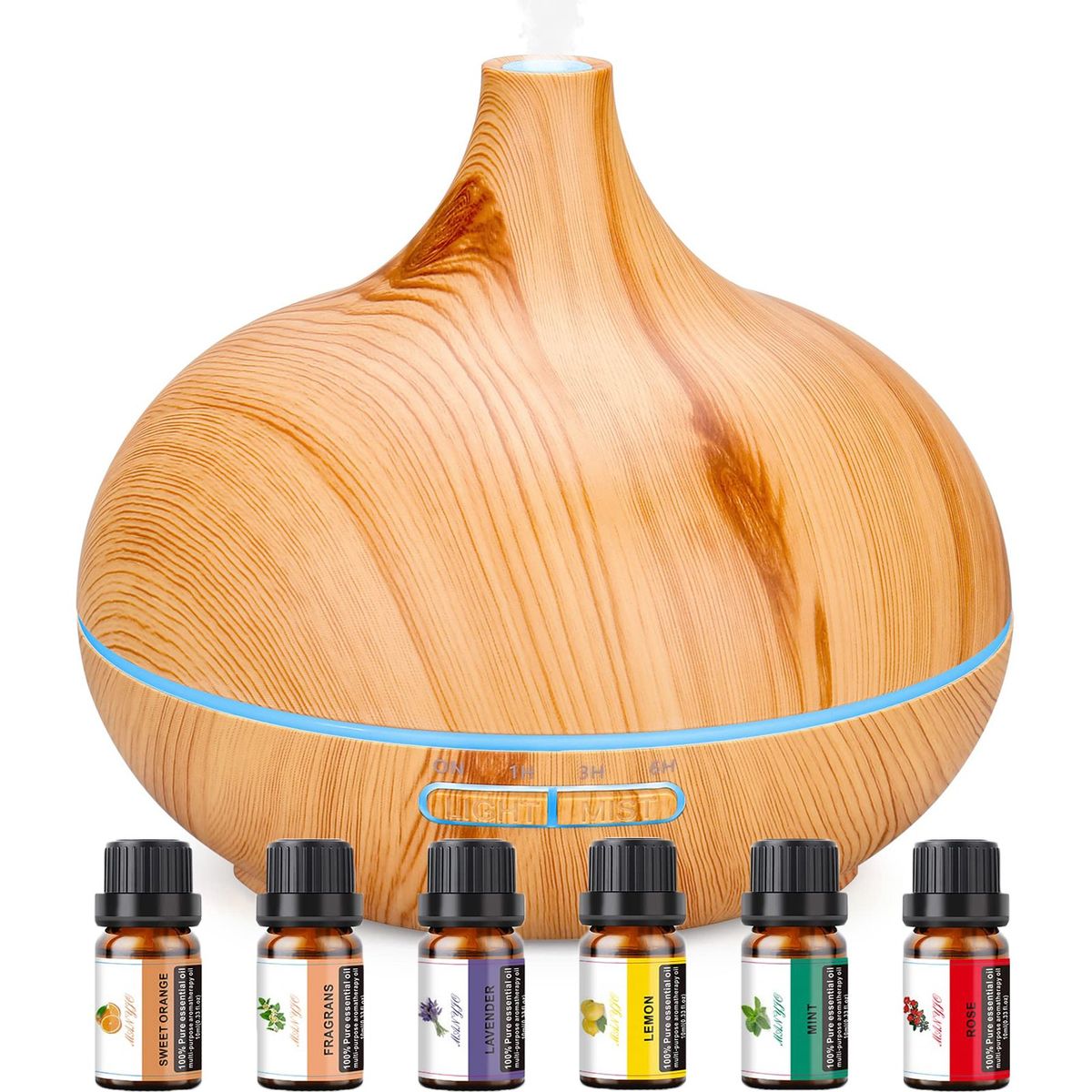 GENERICO - Humidificador Difusor De Aromas Con Luz Dormitorio Oficina