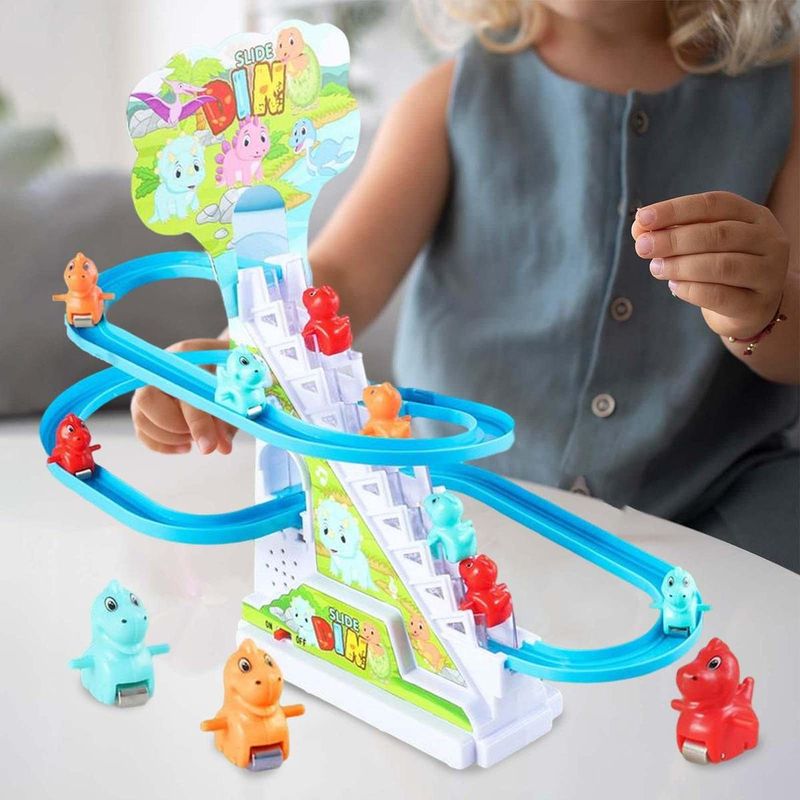 GENERICO - Diversión Interactiva: Pista de Dinosaurios Escalera Lumínica