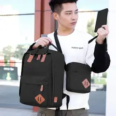 GENERICO - Mochila Hombres Y Mujeres Carga Usb Para Auriculares 3 Pcs