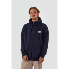 KAYA UNITE - Polerón Hombre Full Zip Patch Navy